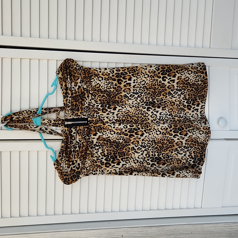 Cheetah halter top